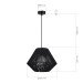 SLE6025-403-01 Светильник подвесной черный/черный E27 1*40W