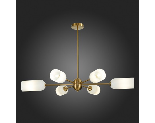 SL1180.202.06 Люстра потолочная ST-Luce Золотистый/Белый E14 6*40W