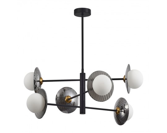 SL1521.423.06 Светильник подвесной ST-Luce Черный/Дымчатый, Белый G9 6*5W 4000K