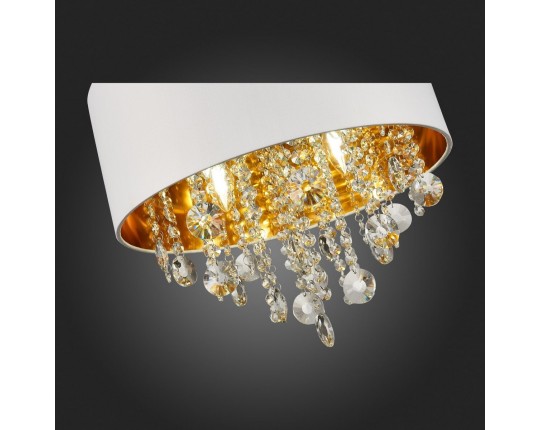 SL1350.503.04 Светильник подвесной ST-Luce Хром/Белый, Золотистый, Прозрачный E14 4*40W