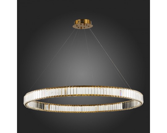 SL1622.313.01 Люстра подвесная ST-Luce Латунь/Прозрачный LED 1*68W 4000K