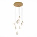 SL6104.203.09 Светильник подвесной ST-Luce Золотистый/Прозрачный,С пузырьками воздуха LED 9*3W 3000K