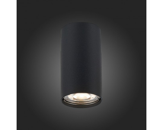 ST110.407.01 Светильник потолочный Черный GU10 1*50W  D54xH100 220V Без ламп