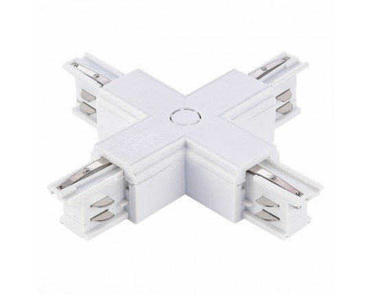 ST030.509.17 Х-оБразный токоподвод для трехфазного шинопровода ST-Luce Белый