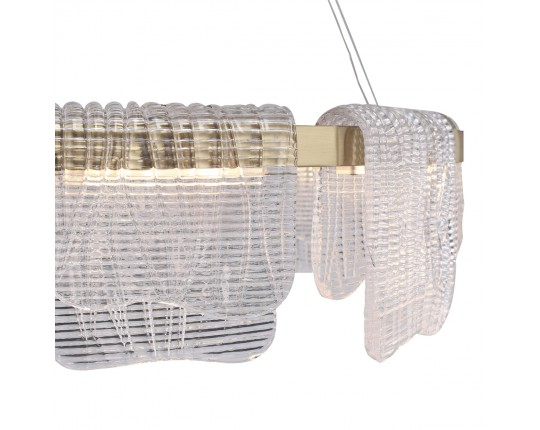 SL6021.203.54 Светильник подвесной ST-Luce золотистый/прозрачный LED 1*54W 3000K