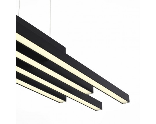 SL933.403.04 Люстра подвесная ST-Luce Черный/Белый,Черный LED 1*38W 3000K/4000K/6000K