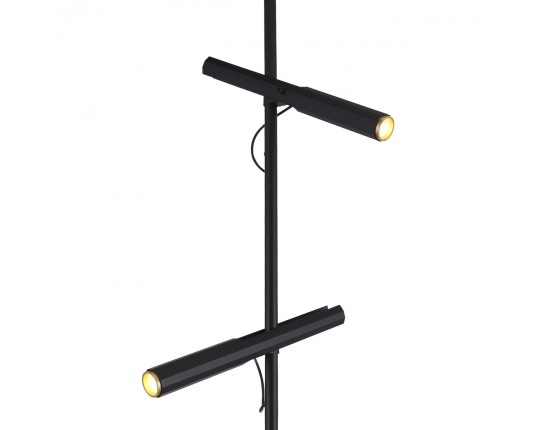 SL6210.405.02 Светильник напольный ST-Luce Черный/Черный, Золотистый LED 2*3W 3000K