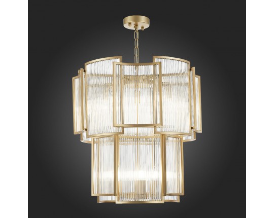 SL1234.203.08 Люстра подвесная ST-Luce Шампань/Прозрачный, Шампань E14 8*60W