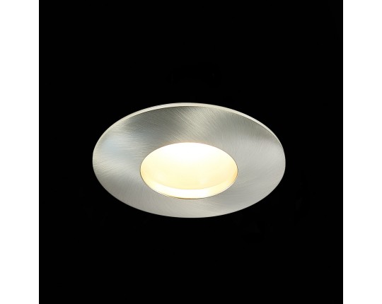 ST213.118.01 Св-к встр. Никель GU10 1*50W  IP44 D84xH50 220V Без ламп