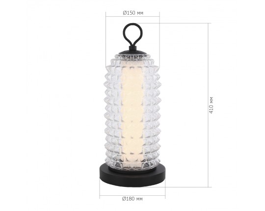 SL6144.404.01 Прикроватная лампа ST-Luce черный/прозрачный LED 1*12W 4000K