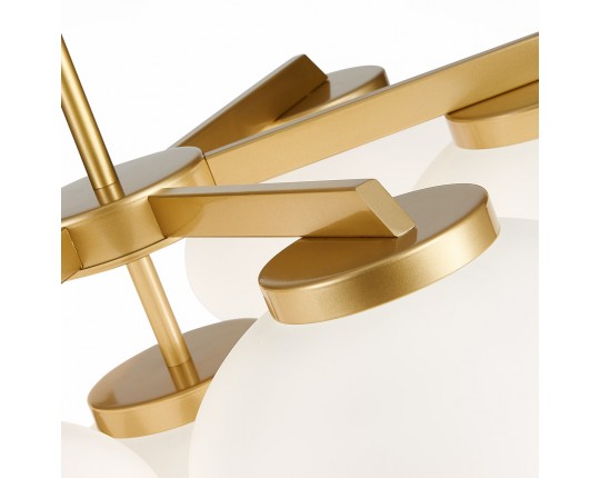 SL1503.203.07 Люстра потолочная ST-Luce Золотистый/Белый E27 7*40W