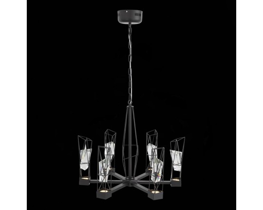 SL815.303.06 Люстра подвесная ST-Luce Серый графит/Серый графит, Прозрачный LED 6*8W 4000K