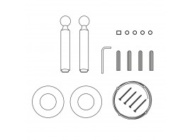 ST963.409.00 Монтажный комплект для тросовой световой системы ST-Luce Черный