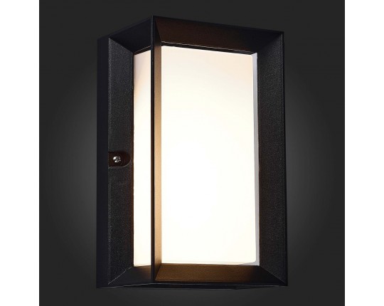 SL077.411.01 Светильник уличный настенный ST-Luce Черный/Белый LED 1*6W 3000K