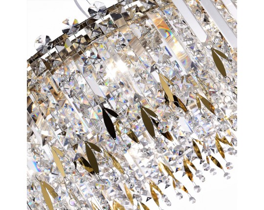 SL1655.203.08 Люстра подвесная ST-Luce Золотистый/Прозрачный E14 8*40W