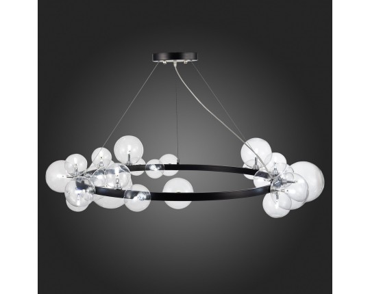 SL1165.403.24 Светильник подвесной ST-Luce Черный/Прозрачный G4 24*5W