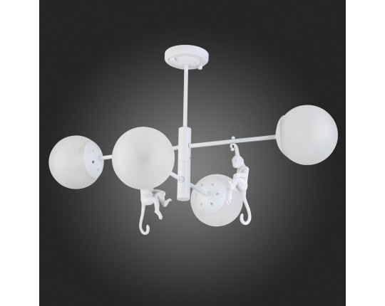 SLE115102-04 Светильник потолочный Белый/Белый E14 4*60W