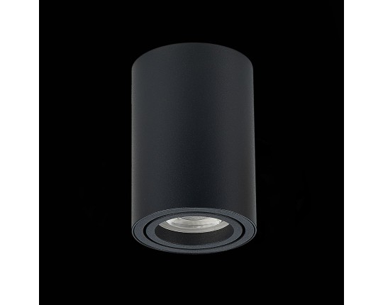 ST108.407.01 Светильник потолочный Черный GU10 1*50W  IP20 D70xH100 220V Без ламп