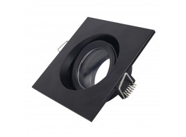 ST255.418.01 Св-к встр. Черный GU10 1*50W  IP65 L96xW96xH45 220V Без ламп