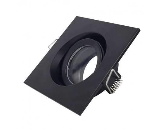 ST255.418.01 Св-к встр. Черный GU10 1*50W  IP65 L96xW96xH45 220V Без ламп
