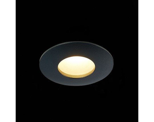 ST213.408.01 Св-к встр. Черный GU10 1*50W  IP44 D84xH50 220V Без ламп