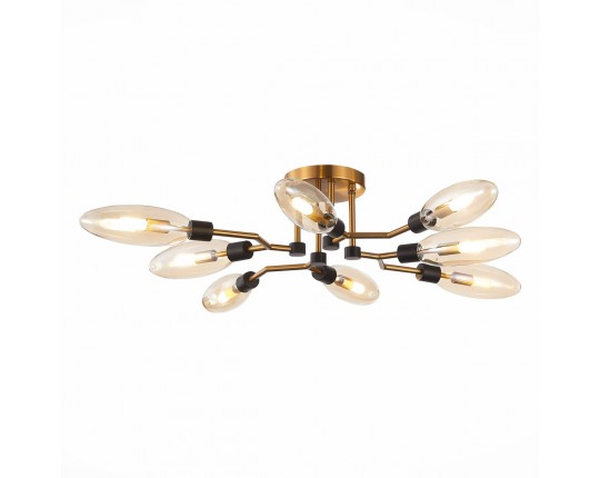 SL1174.302.08 Люстра потолочная ST-Luce Латунь/Коньячный G9 8*5W