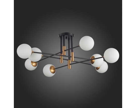 SL1203.402.08 Люстра потолочная ST-Luce Бронза,Черный/Белый E27 8*40W