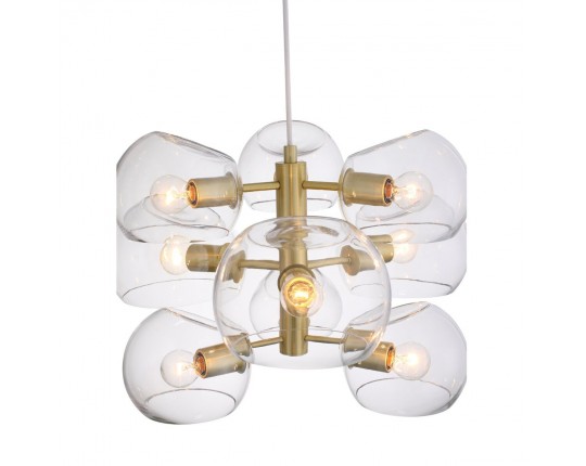 SL434.203.09 Люстра подвесная ST-Luce Латунь/Прозрачный E14 9*40W