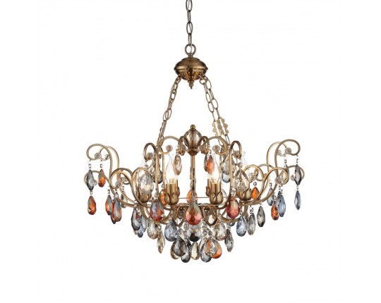 SL421.303.08 Люстра подвесная ST-Luce Бронза/Мульти E14 8*40W