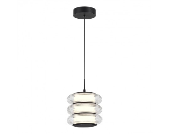 SL6239.403.03 Светильник подвесной ST-Luce черный/прозрачный LED 1*16W 3000K