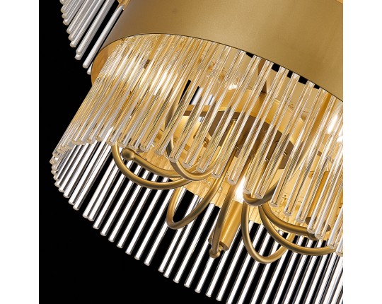 SL1225.203.09 Люстра подвесная ST-Luce Золотистый/Золотистый, Прозрачный E14 9*40W