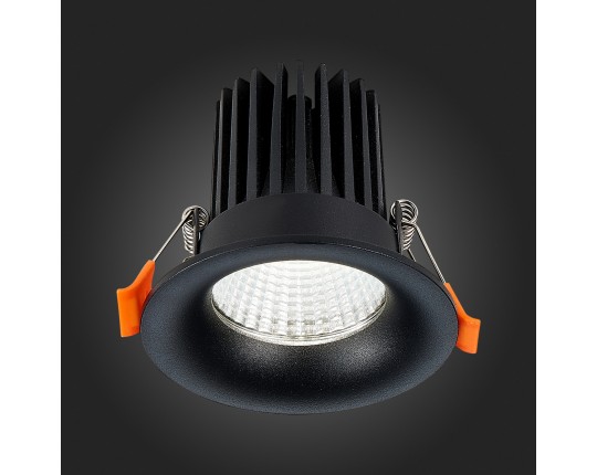 ST703.448.10 Св-к встр. Черный LED 1*10W 4000K 900Lm Ra>90 38° IP20 D85xH75 170-240V