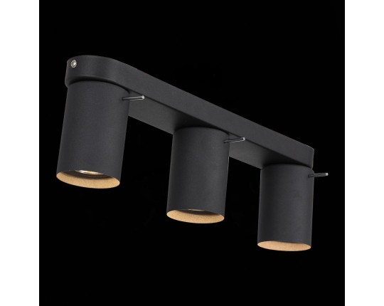 SL597.401.03 Спот ST-Luce Черный, Хром/Черный GU10 LED 3*3W