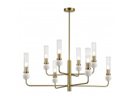 SL1244.303.08 Светильник подвесной ST-Luce латунь/прозрачный E14 8*40W