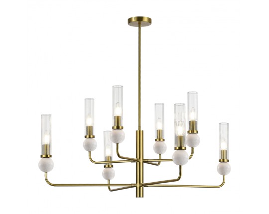 SL1244.303.08 Светильник подвесной ST-Luce латунь/прозрачный E14 8*40W