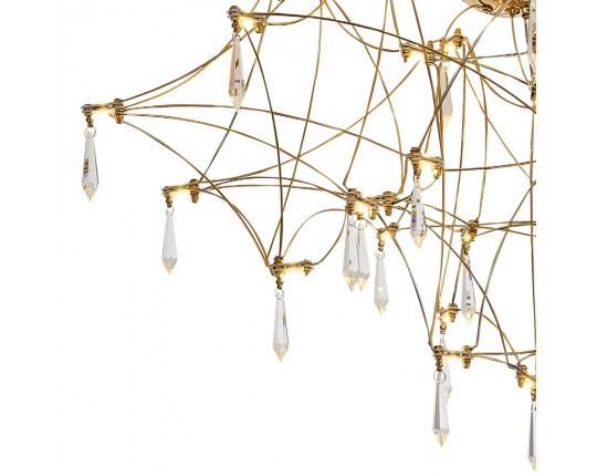 SL6601.202.78 Светильник потолочный ST-Luce Золотистый/Прозрачный LED 78*0,35W 3000K