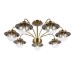 SLE110102-07 Светильник потолочный Античная бронза/Прозрачный E14 7*40W