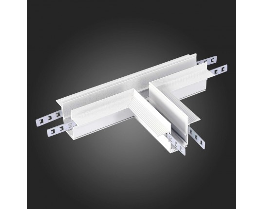 ST007.599.12 Коннектор T-оБразный для встраиваемого магнитного шинопровода под ГКЛ 12мм ST-Luce Белы
