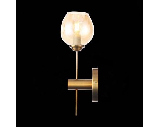 SL1500.201.01 Светильник настенный ST-Luce Золотистый/Янтарный E14 1*40W