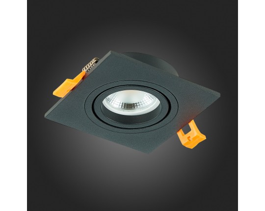 ST251.408.01 Св-к встр. Черный GU10 1*50W  IP20 L92xW92xH27 220V Без ламп