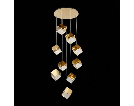 SL1182.203.09 Светильник подвесной ST-Luce Золотистый/Прозрачный, Золотистый G9 9*5W