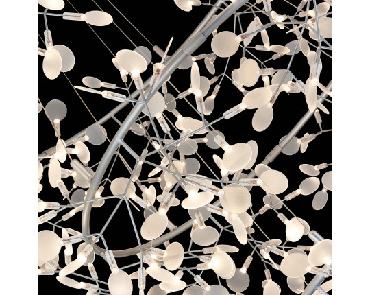 SL379.103.486 Люстра подвесная ST-Luce Серебристый/Белый LED 486*0,5W 3500K