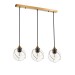 SLE103103-03 Светильник подвесной Золотистый/Прозрачный E27 3*60W