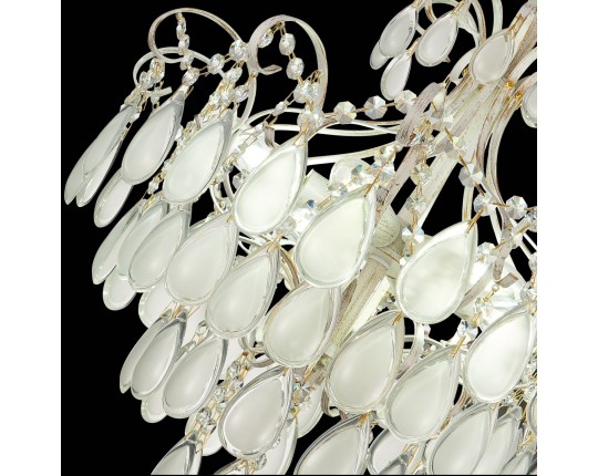 SLE160302-06 Светильник потолочный Золотистый/Белый матовый E14 6*60W