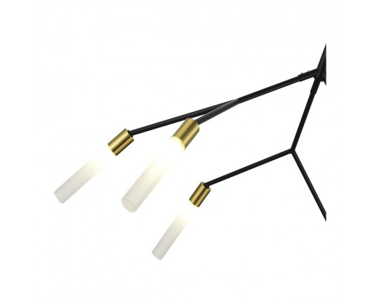 SLE1129-403-06 Светильник подвесной Черный, латунь/Белый G9 6*5W