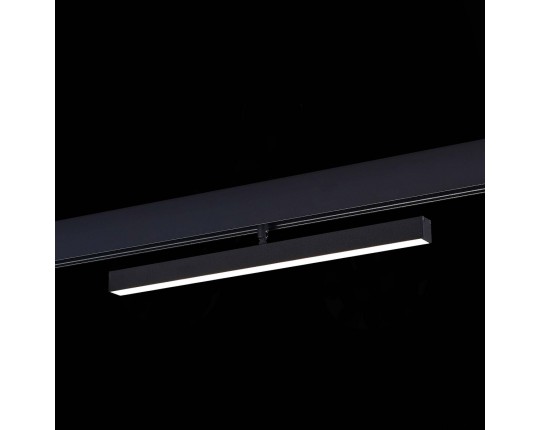 ST802.446.12 Магнитный трековый светильник Черный LED 1*12W 4000K 750Lm Ra>90 120° IP20 L405xW22,5xH