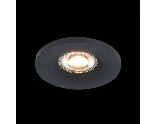 ST205.408.01 Св-к встр. Черный GU10 1*50W  D95xH27 220V Без ламп