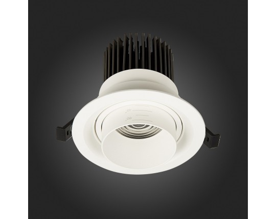 ST701.548.12 Св-к встр. Zoom Белый LED 1*12W 4000K 960Lm Ra90 15°-60° IP20 D115xH95 170-240V