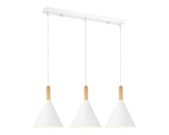 SLE1255-503-03 Светильник подвесной Белый/Белый E27 3*40W