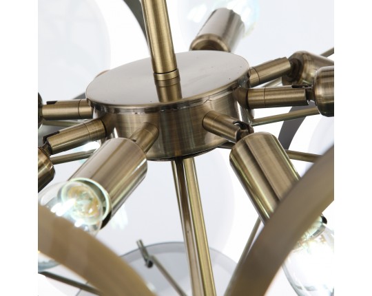 SL1161.373.09 Люстра подвесная ST-Luce Бронза/Дымчатый E14 9*60W